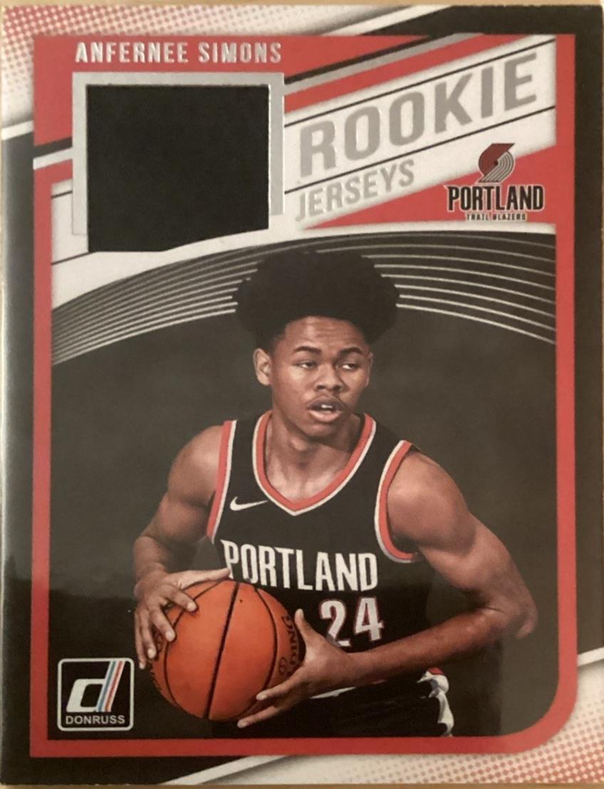 Anfernee Simons #RJ-ASM 2018 Panini Donruss Rookie Jerseys Basketball
