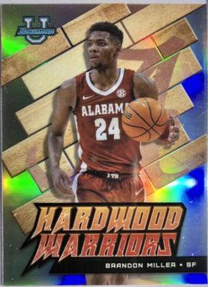 Brandon Miller #HW-18 Basketball Cards 2022 Bowman University Best Hardwood Warriors