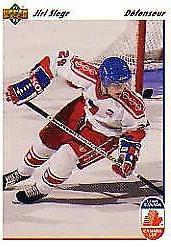 Jiri Slegr #18 Hockey Cards 1991 Upper Deck French