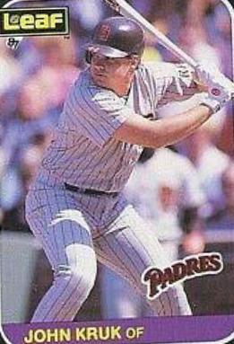 John Kruk #217 Baseball Cards 1987 Leaf