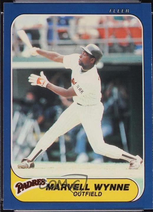 Marvell Wynne #U-130 Baseball Cards 1986 Fleer Update
