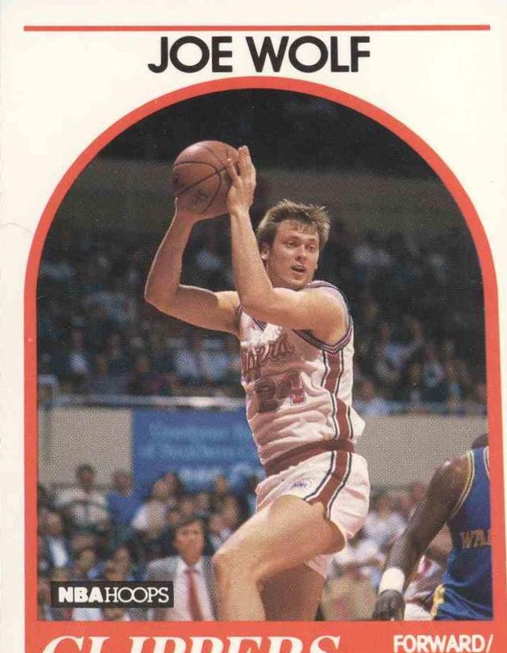 Joe Wolf #173 Basketball Cards 1989 Hoops