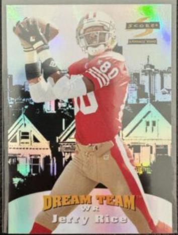 Jerry Rice #9 Football Cards 1996 Panini Score Dream Team