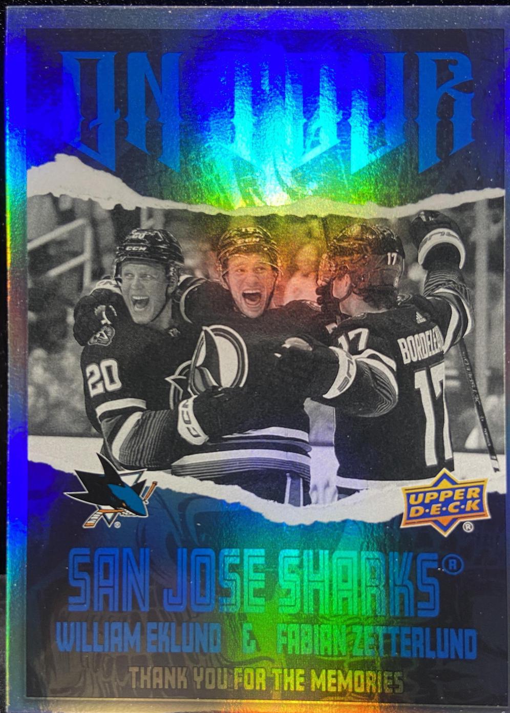William Eklund / Fabian Zetterlund #OT-8 Hockey Cards 2024 Upper Deck On Tour