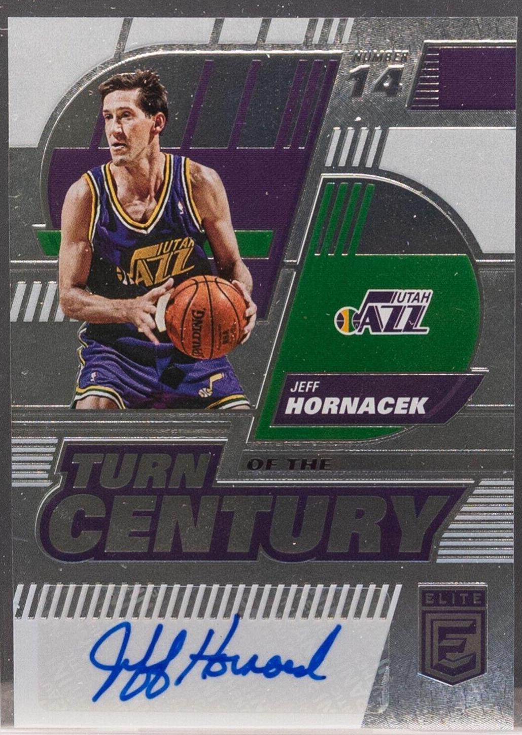 Jeff Hornacek #TCS-JFH Basketball Cards 2022 Panini Donruss Elite Turn of the Century Signatures
