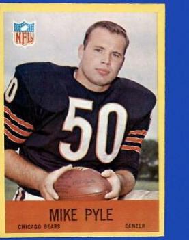 Mike Pyle #34 Football Cards 1967 Philadelphia