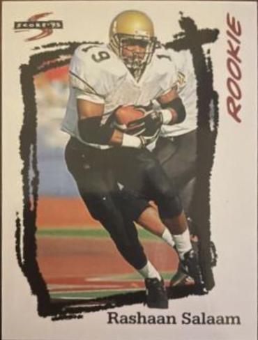 Rashaan Salaam #257 Football Cards 1995 Panini Score