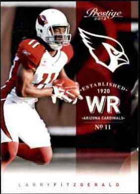 Larry Fitzgerald #1 Football Cards 2012 Panini Prestige