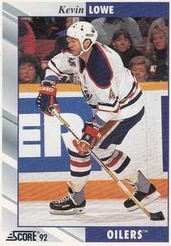 Kevin Lowe #39 Hockey Cards 1992 Score