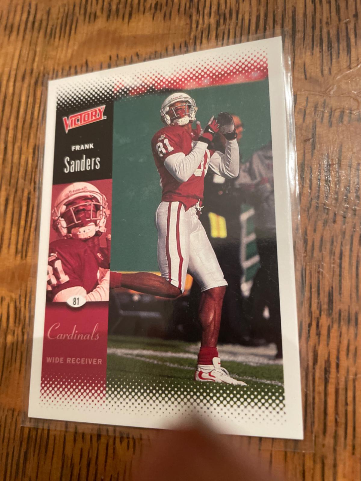 Frank Sanders #5 Football Cards 2000 Upper Deck Victory