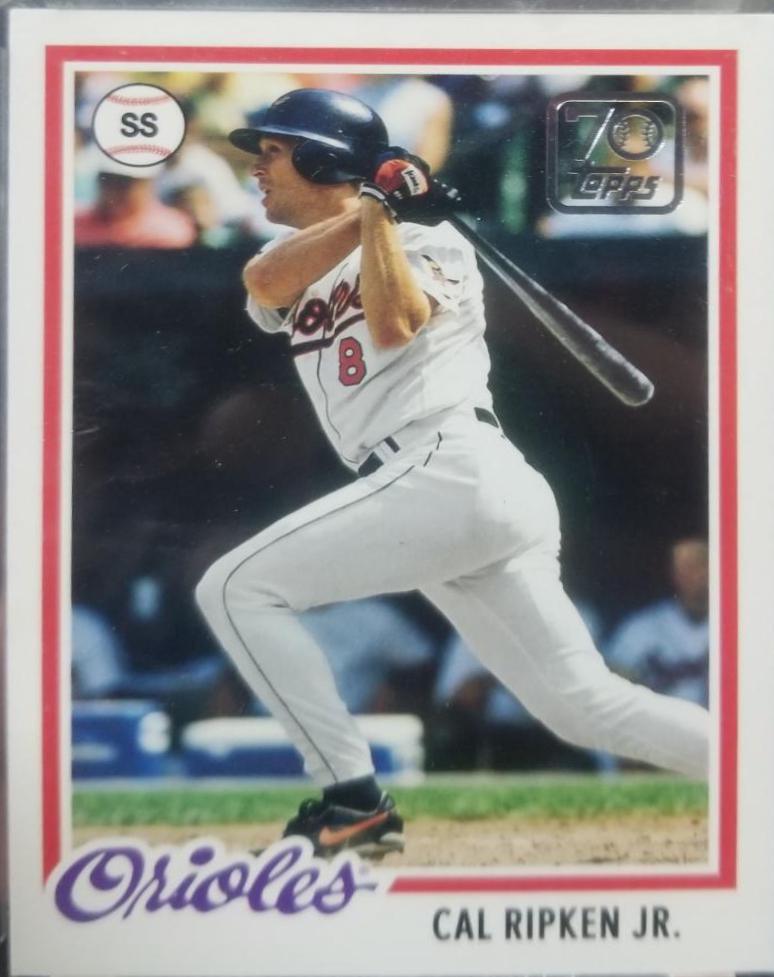Cal Ripken Jr #70YT-28 Baseball Cards 2021 Topps 70 Years of Baseball
