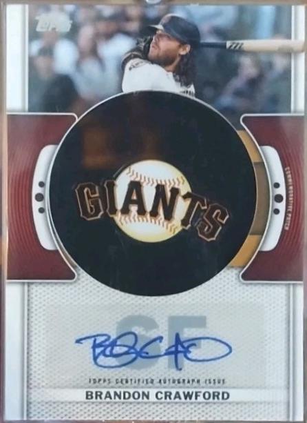 Brandon Crawford #TLPA-BC 2023 Topps Team Logo Patch Autographs Baseball