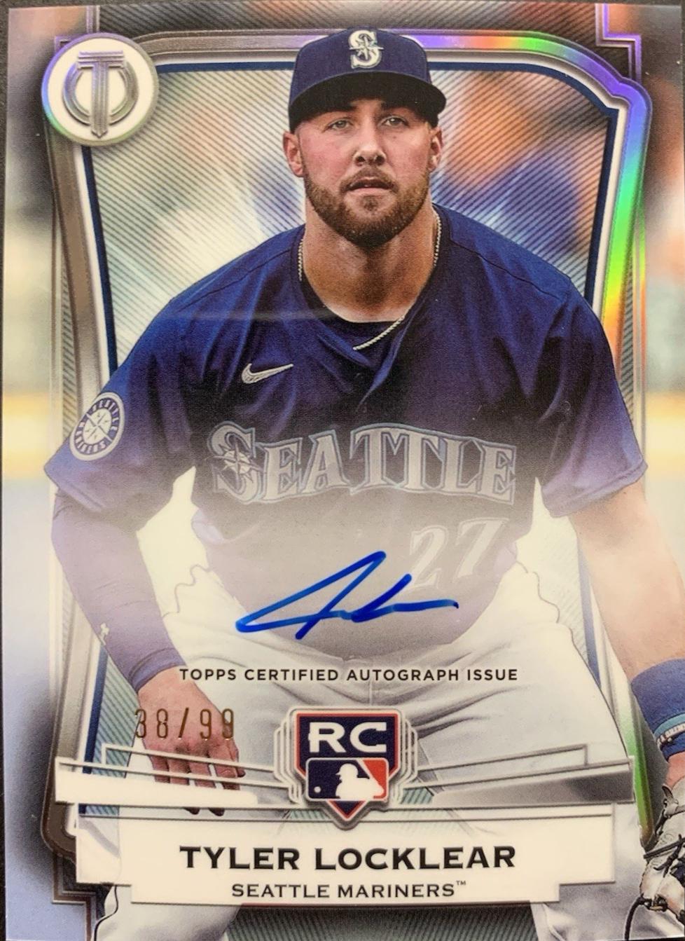 Tyler Locklear #LIA-TL Baseball Cards 2025 Topps Tribute League Inauguration Autograph