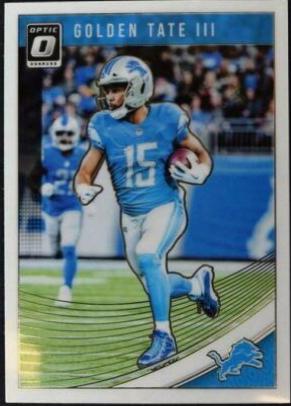 Golden Tate III #35 Football Cards 2018 Donruss Optic