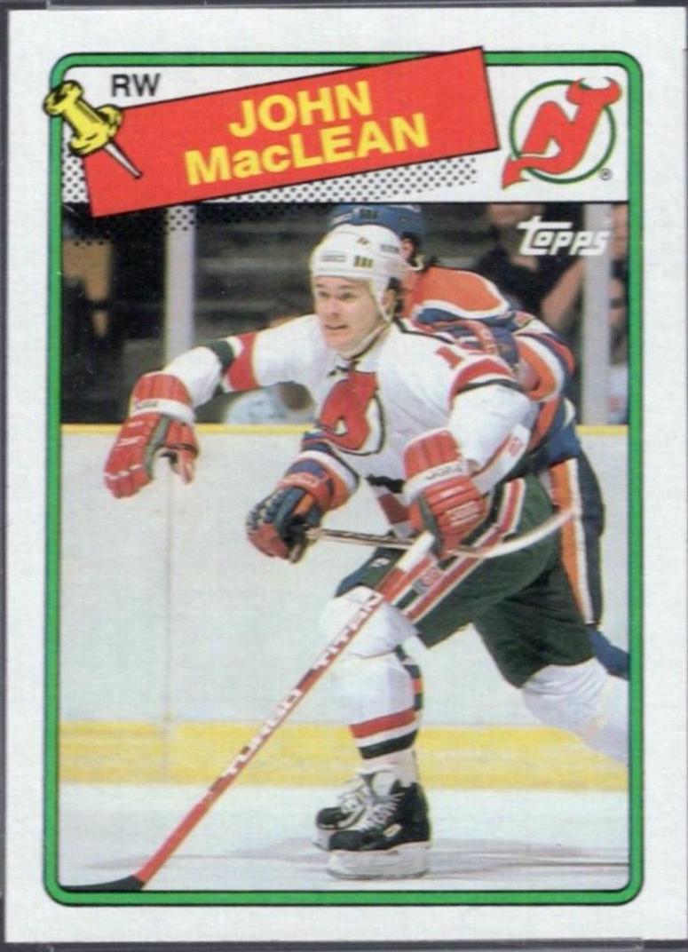 John MacLean #10 Hockey Cards 1988 Topps