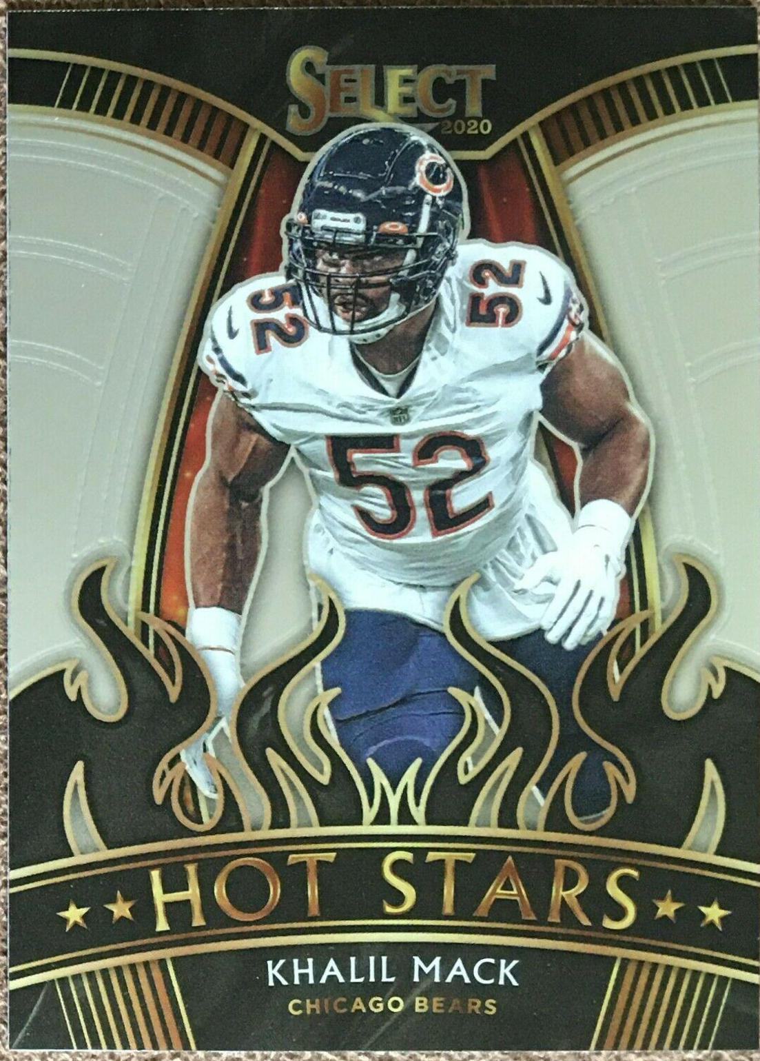 Khalil Mack #7 Football Cards 2020 Panini Select Hot Stars