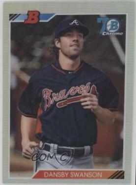 Dansby Swanson #92B-DSW Baseball Cards 2017 Bowman 1992 Chrome