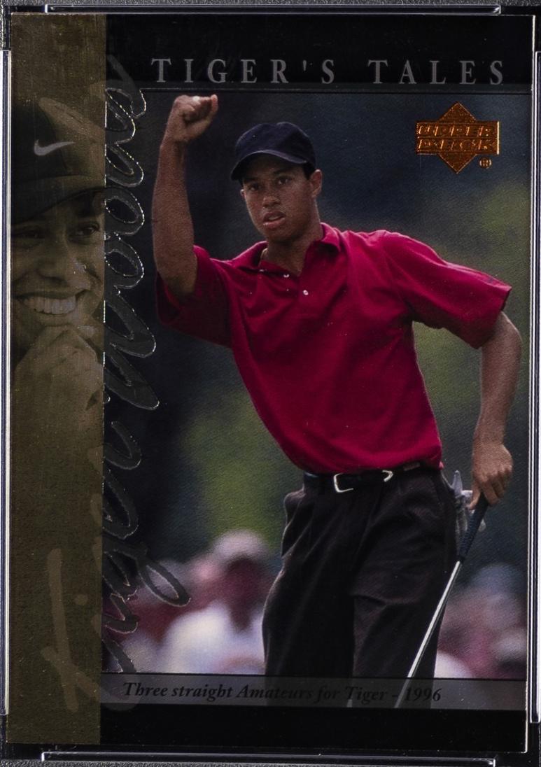 Tiger Woods #TT11 Golf Cards 2001 Upper Deck Tiger's Tales