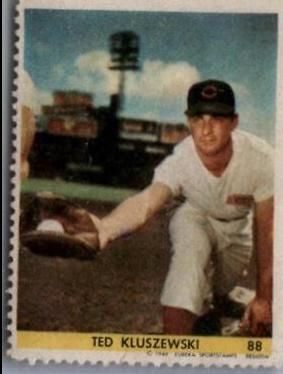 Ted Kluszewski #88 1949 Eureka Sportstamps Baseball
