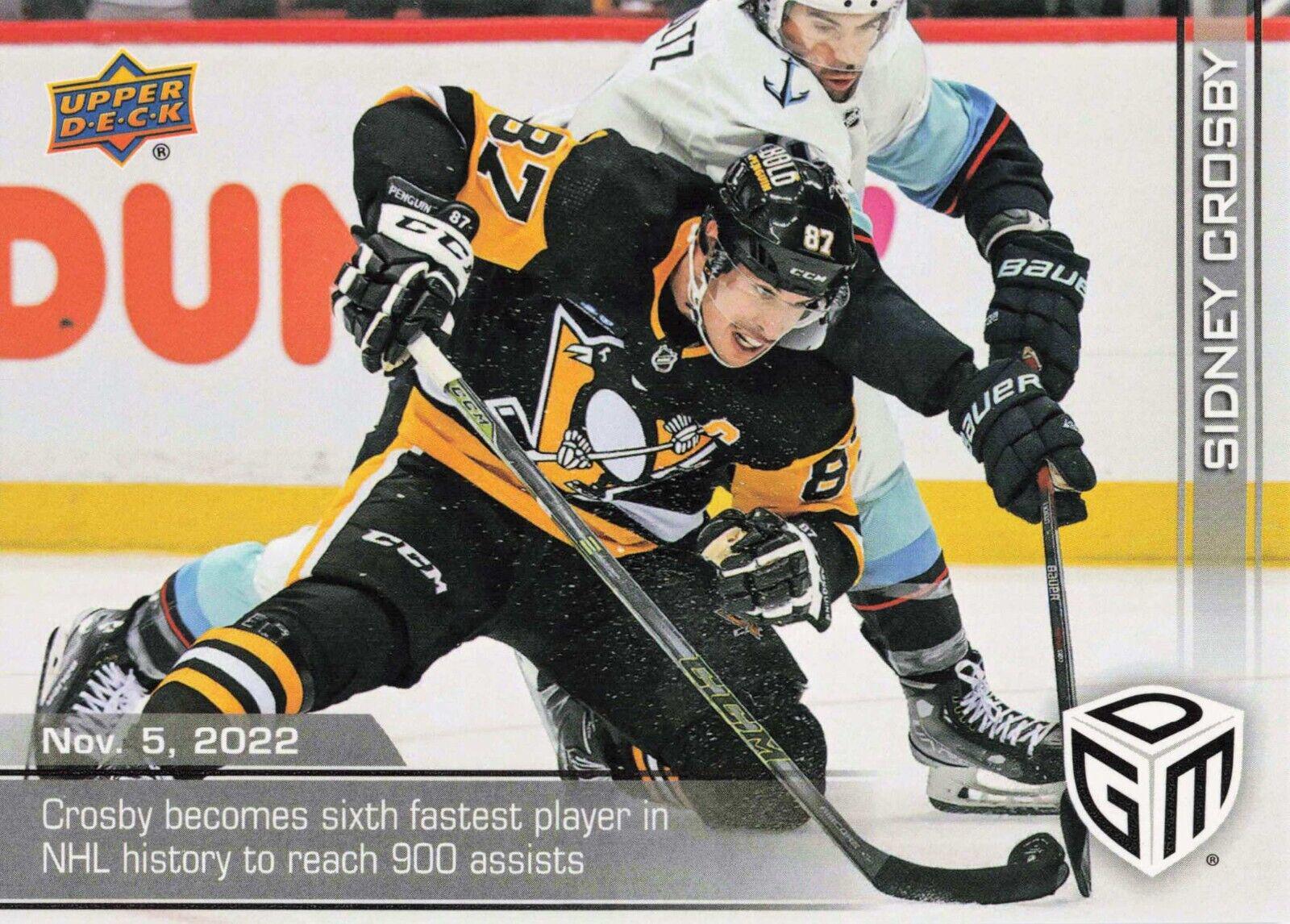 Sidney Crosby #12 Hockey Cards 2022 Upper Deck Game Dated Moments