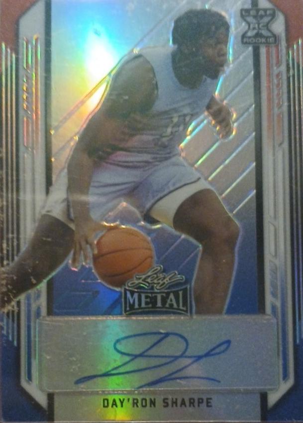 Day'Ron Sharpe #BA-DS1 2021 Leaf Metal Basketball