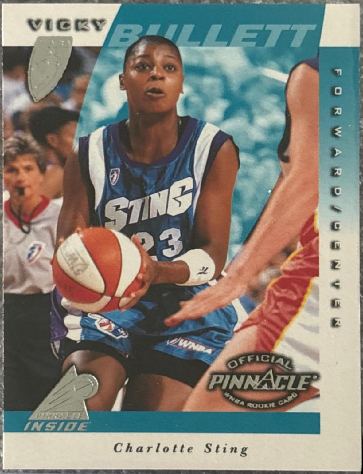 Vicky Bullett #7 Basketball Cards 1997 Pinnacle Inside WNBA