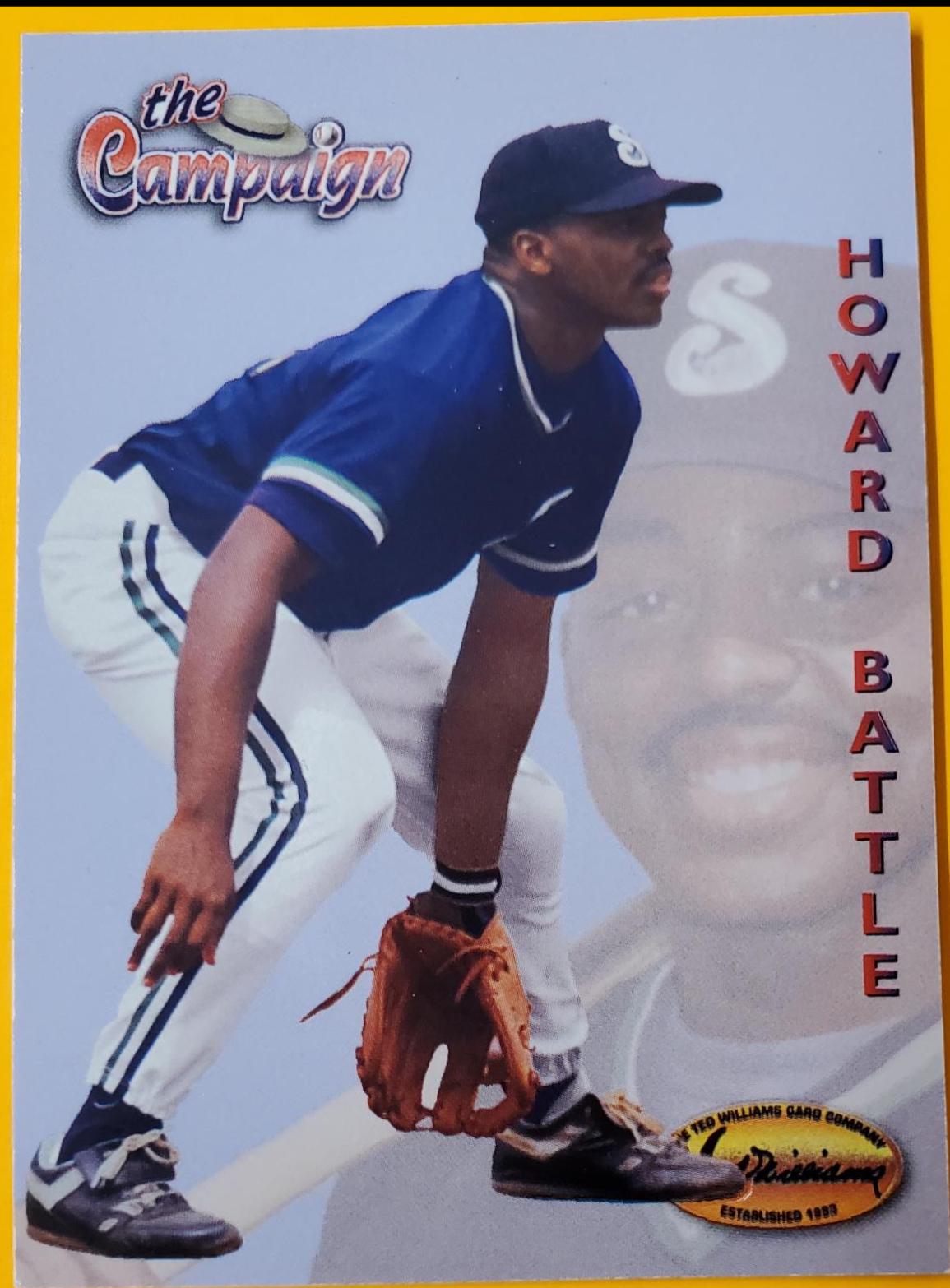 Howard Battle Baseball Cards 1994 Ted Williams Co. Etched in Stone