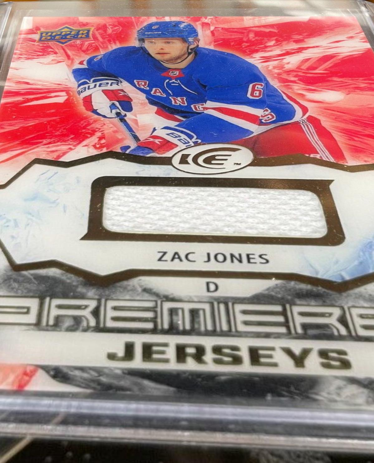 Zac Jones #IPA-ZJ 2021 Upper Deck Ice Premieres Hockey
