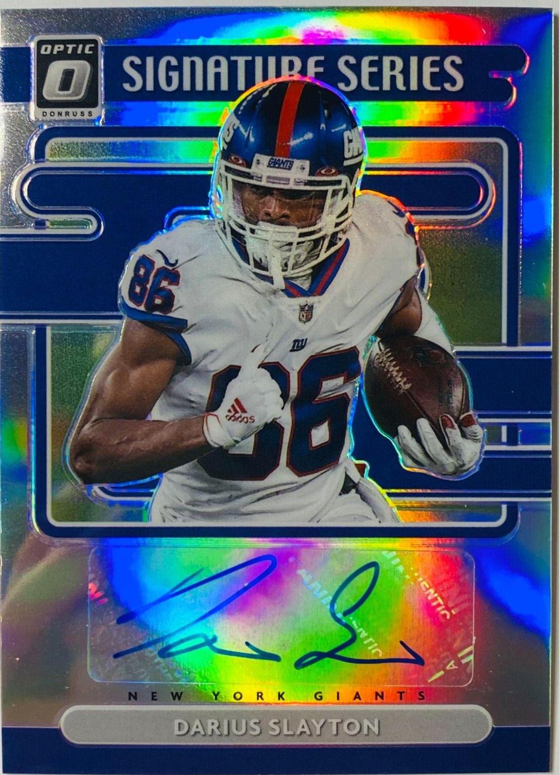 Darius Slayton #SS-DS Football Cards 2021 Panini Donruss Optic Signature Series