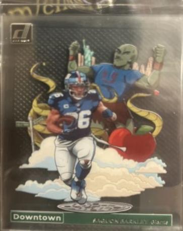 Saquon Barkley #28 Football Cards 2023 Clearly Donruss Downtown