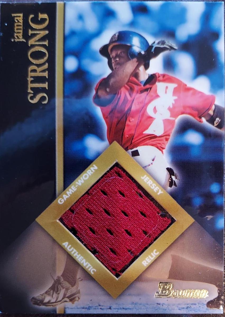 Jamal Strong #BR-JS Baseball Cards 2002 Bowman Game Used Relics