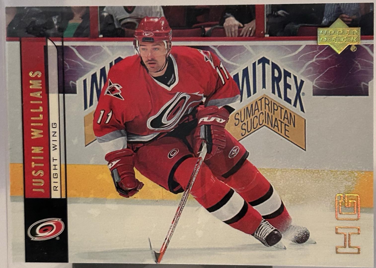 Justin Williams #37 Hockey Cards 2006 Upper Deck