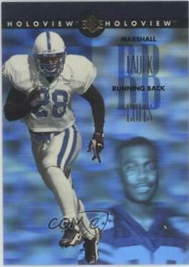 Marshall Faulk #15 Football Cards 1996 SP Holoview