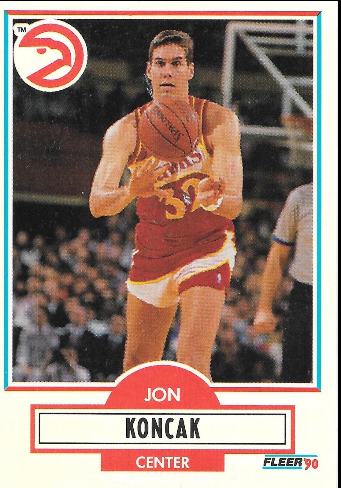 Jon Koncak #U-1 Basketball Cards 1990 Fleer Update