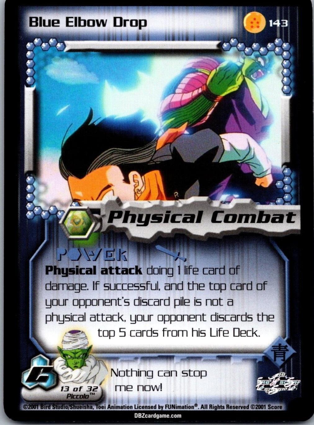 Blue Elbow Drop 143 Dragon Ball Z Cell Saga