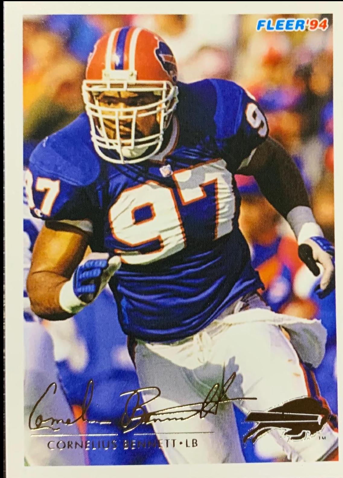 Cornelius Bennett #36 Football Cards 1994 Fleer