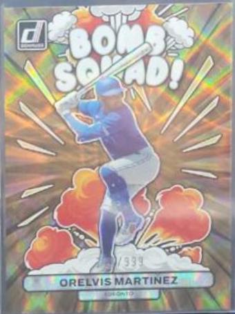 Orelvis Martinez #BS5 Baseball Cards 2023 Panini Donruss Bomb Squad