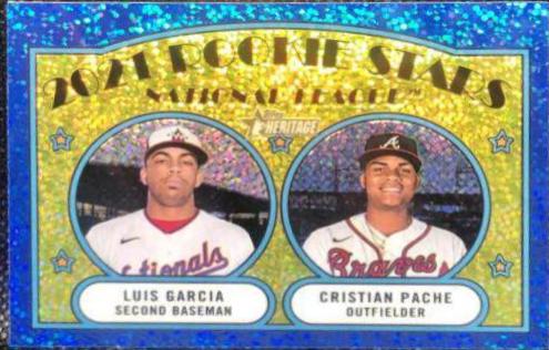 Cristian Pache / Luis Garcia #109 2021 Topps Heritage Baseball
