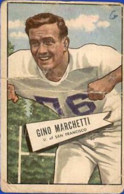 Gino Marchetti #23 Football Cards 1952 Bowman Large