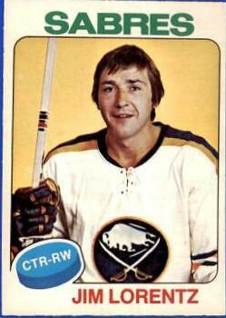 Jim Lorentz #28 Hockey Cards 1975 O-Pee-Chee