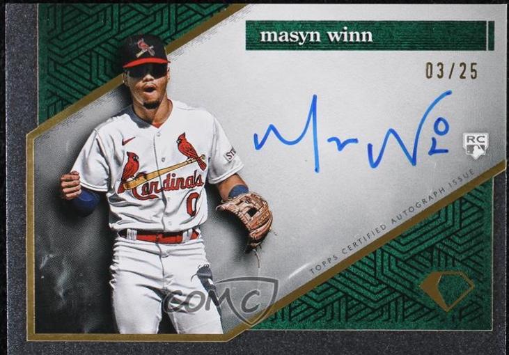 Masyn Winn #AC-WIN Baseball Cards 2024 Topps Diamond Icons Autograph