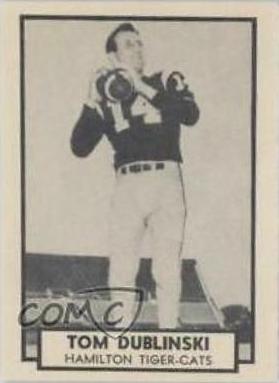 Tom Dublinski #62 1962 Topps Cfl Football
