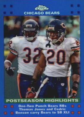 Thomas Jones, Cedric Benson [Blue Refractor] #TC54