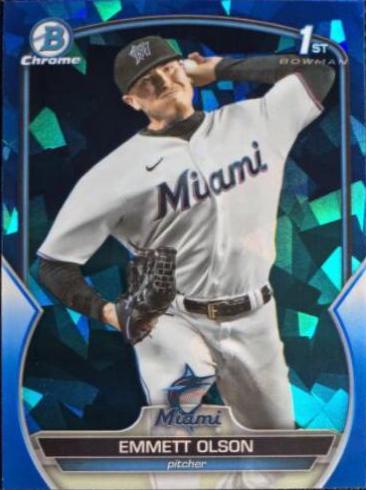 Emmett Olson #BDC-10 Baseball Cards 2023 Bowman Draft Chrome