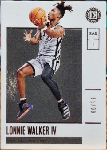 Lonnie Walker IV #63 2019-20 Panini Encased Basketball