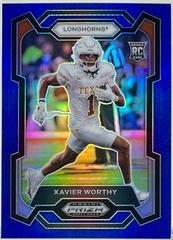 Xavier Worthy [Blue] #153 Football Cards 2024 Panini Prizm Draft Picks Prices