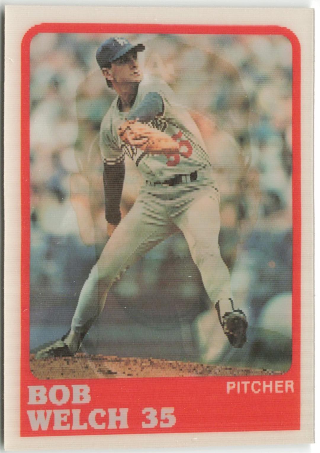 Bob Welch #167 Baseball Cards 1988 Sportflics