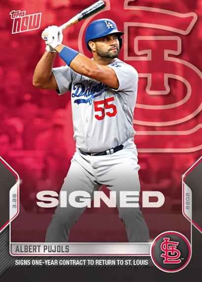Albert Pujols #ST-15 Baseball Cards 2022 Topps Now Spring Training