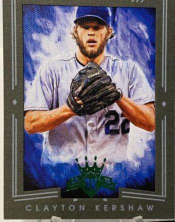 Clayton Kershaw #30 Baseball Cards 2015 Panini Diamond Kings