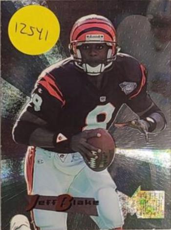Jeff Blake #34 Football Cards 1995 Fleer Metal